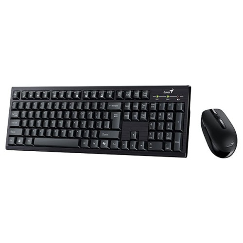 Genius KM-8101 COPILOT zestaw klawiatura bezprzewodowa CZ/SK, czarna z myszą optyczną bezprzewodową, 1x AAA, 1x AA, multimedialny,-2 1407 