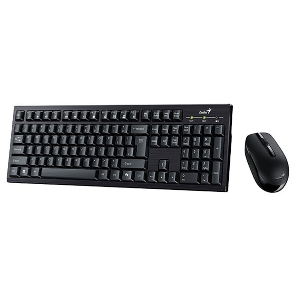 Genius KM-8101 COPILOT zestaw klawiatura bezprzewodowa CZ/SK, czarna z myszą optyczną bezprzewodową, 1x AAA, 1x AA, multimedialny,-2 1407 