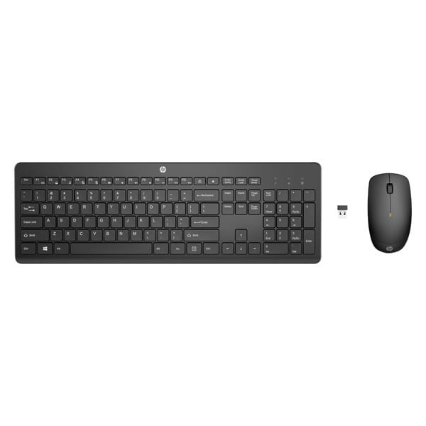 HP Wireless Keyboard &amp; Mouse zestaw klawiatura bezprzewodowa CZ/SK, czarna z myszą optyczną bezprzewodową, AAA, multimedialny, USB-1 1408 