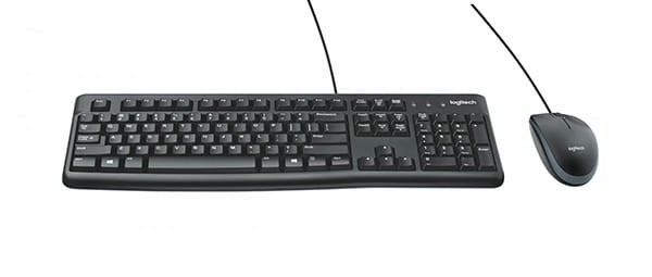 Logitech MK120 zestaw klawiatura przewodowa (USB) US, czarna z przewodową myszą optyczną, klasyczna-2 1410 