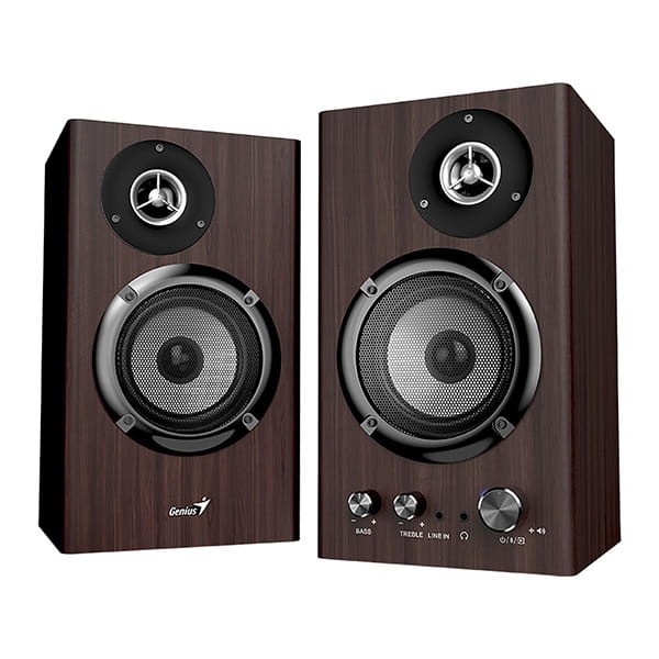 Genius głośniki SP-HF1812BT, 2.0, 50W, ciemny brąz, drewniane-1 1436 