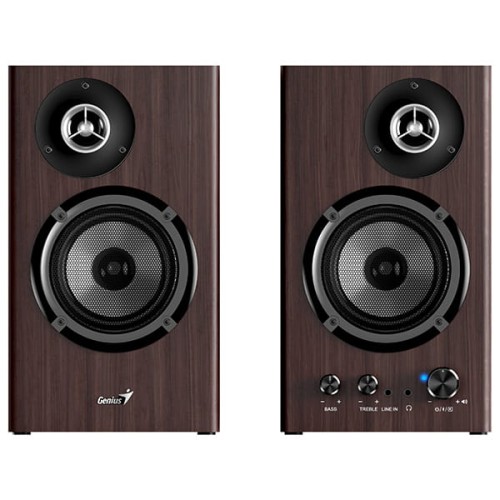 Genius głośniki SP-HF1812BT, 2.0, 50W, ciemny brąz, drewniane-2 1436 