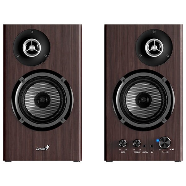 Genius głośniki SP-HF1812BT, 2.0, 50W, ciemny brąz, drewniane-2 1436 