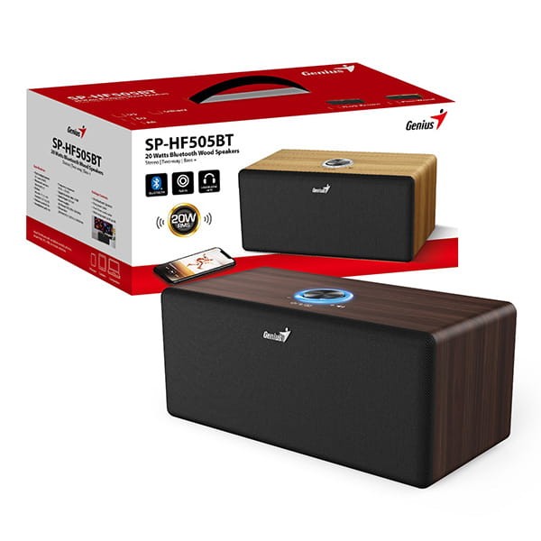 Genius głośniki SP-HF505BT, 20W, brązowe, drewniane-3 1437 