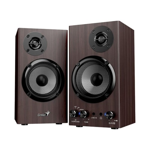 Genius głośniki SP-HF520BT, 20W, brązowy, drewniane, AUX/Bluetooth 5.3-1 1438 