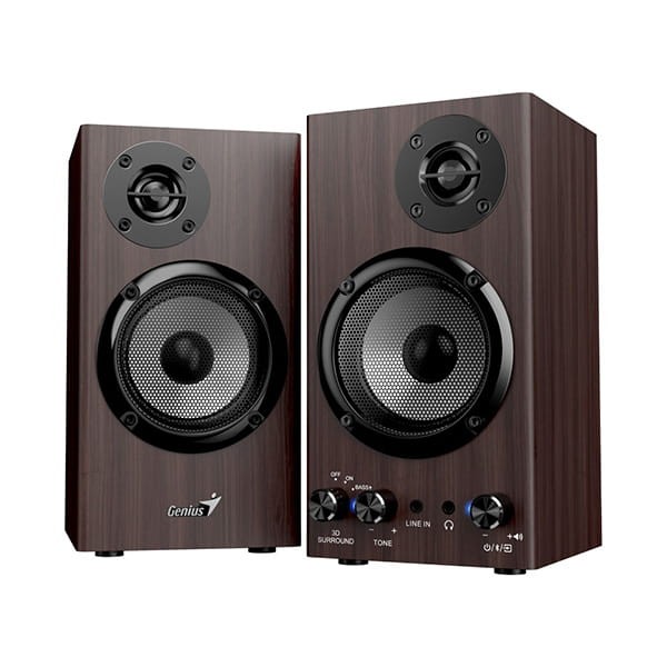 Genius głośniki SP-HF520BT, 20W, brązowy, drewniane, AUX/Bluetooth 5.3-1 1438 