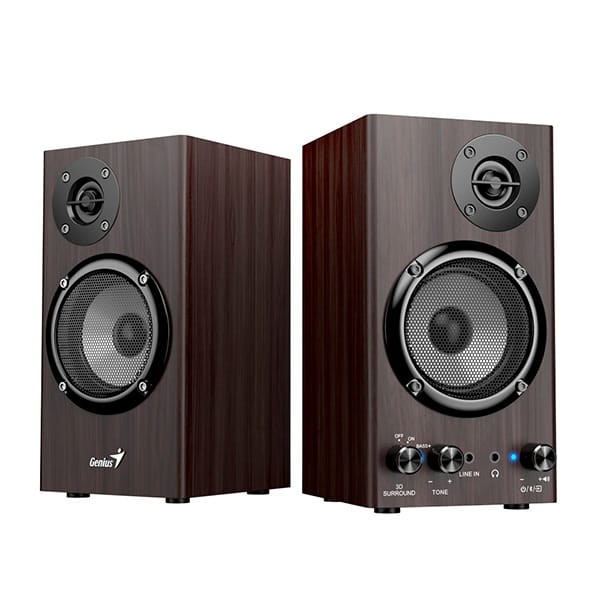 Genius głośniki SP-HF520BT, 20W, brązowy, drewniane, AUX/Bluetooth 5.3-3 1438 