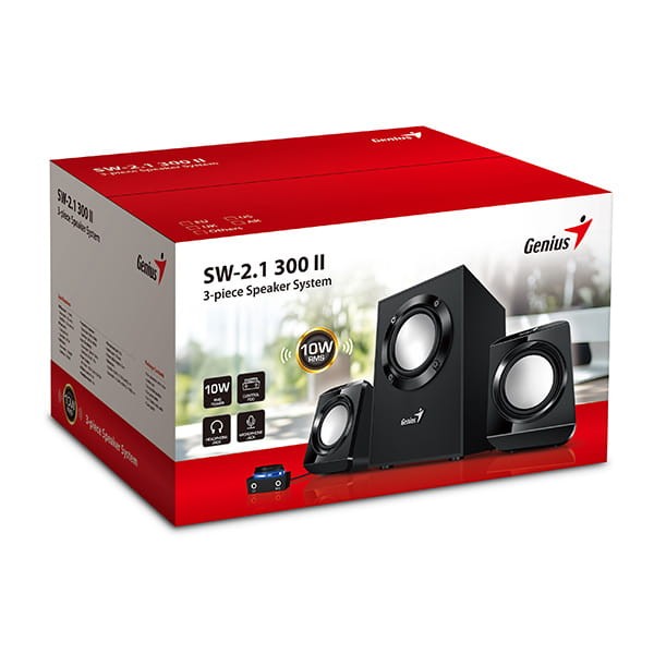 Genius głośniki SW-2.1 300 ver.II, 2.1, 10W, czarne-5 1449 
