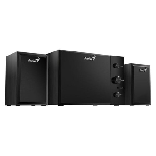 Genius głośniki SW-2.1 350, 2.1, 15W, czarne, kontroler, kontrola tonów niskich i wysokich, 3,5 mm jack, 40Hz~20kHz-1 1450 